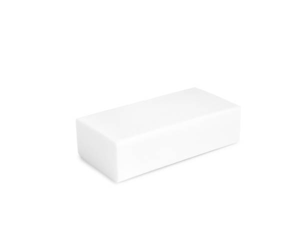 istock New eraser isolated on white. School stationery 1427988429