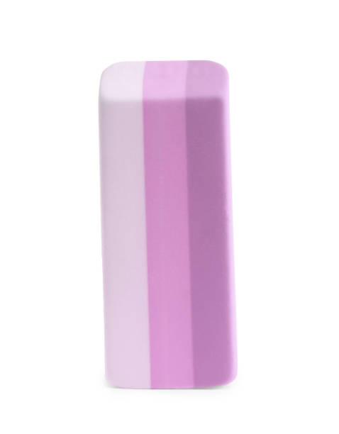 istock New bright eraser isolated on white. School stationery 1427990485