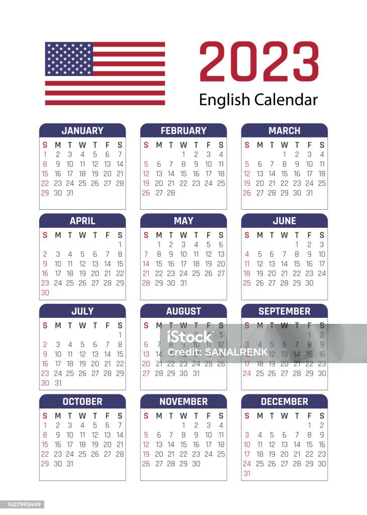 Englischer Kalender 2023 Englischer Kalender 2023 Englischer Kalender