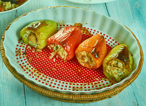 Pulneni chushki - Stuffed Bell Peppers, Bulgarian cuisine