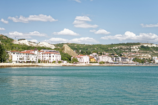 City coastline of Balchik in Bulgaria