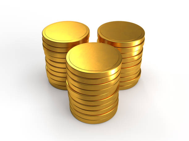 istock 3D illustration of stacked gold coins 1428001801