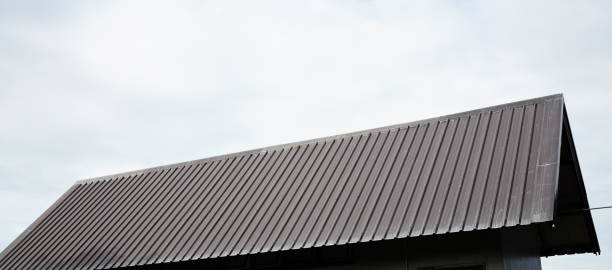 istock Brown Metal sheet with roof 1428002743