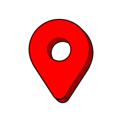 Map Destination Pin Stock Illustration - Download Image Now - Arrival ...