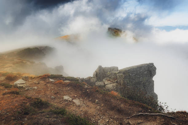 istock Trail through the top of the mountain 1428003282