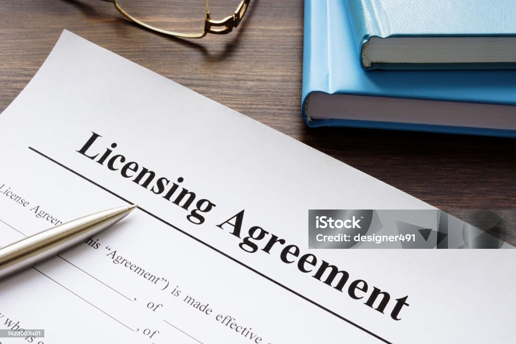 Licensing Application Empty Licensing Agreement Application Form And Pen Stock Photo ...