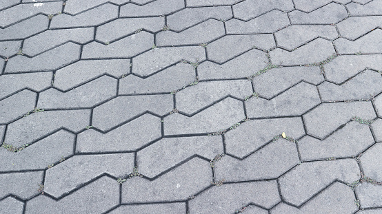 Gray paving tile for background or texture