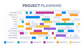 istock Project Planning Schedule Calendar Infographic Symbols 1428009448