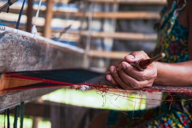 istock Brocade craft village in Vietnam 1428017611