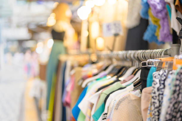 istock Second hand shop at night with blurred bokeh background 1428031065