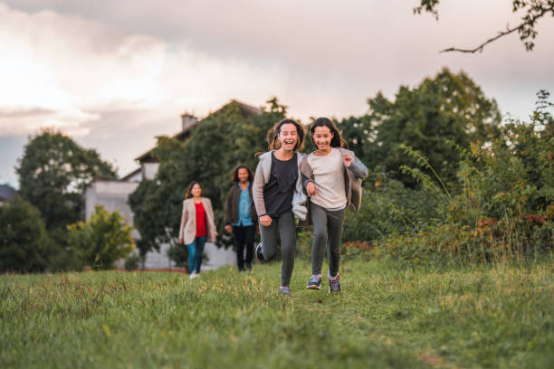 istock Happy Family Enjoying An Outdoors Walk 1428049288