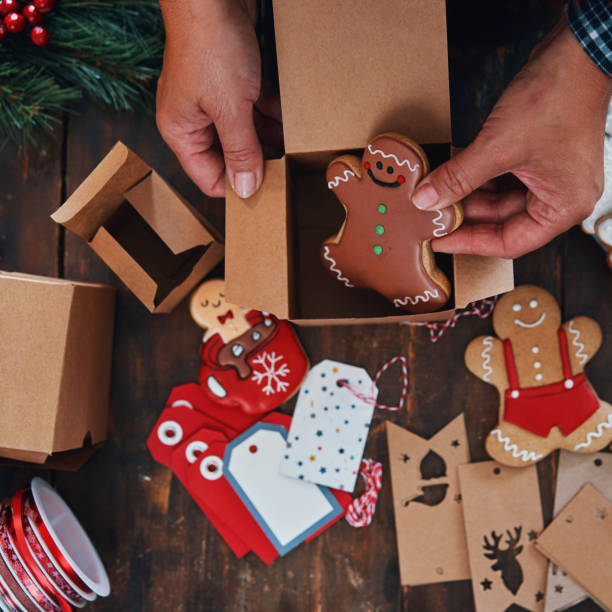 istock Decorated Christmas Cookies for Christmas Present 1428059155