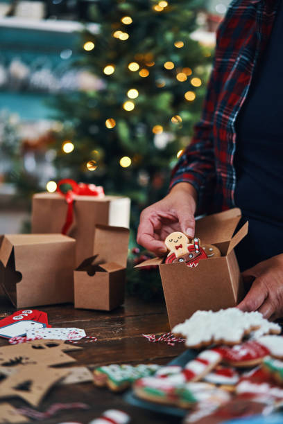 istock Decorated Christmas Cookies for Christmas Present 1428059169