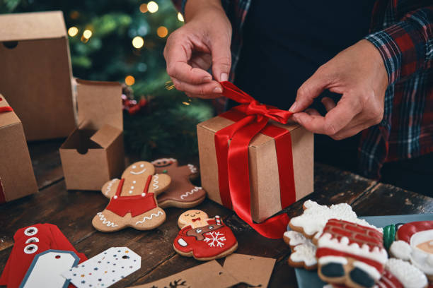 istock Decorated Christmas Cookies for Christmas Present 1428059218