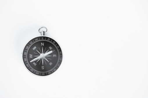 Compass on the white background.