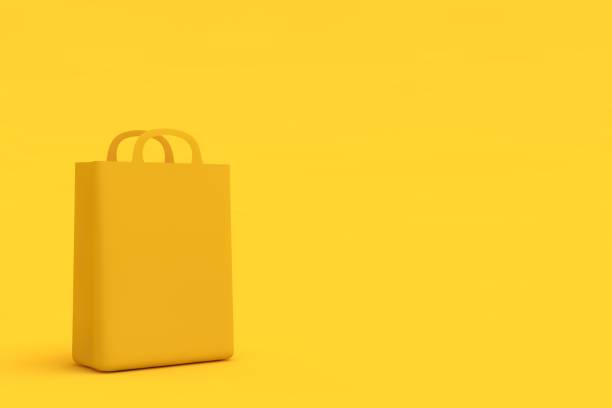 istock Yellow shopping bag 1428073259