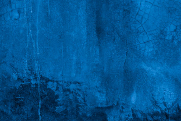 istock Old wall pattern texture cement blue dark abstract  blue color design are light with black gradient background. 1428077800