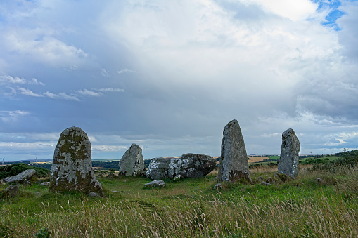 Aikey Brae Stone Circle near the village of Old Deer in the north east of Scotland