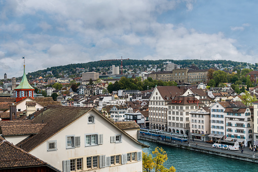 Beautiful architecture of Zurich city