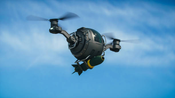 istock Military Drone Carrying Missile 1428107698
