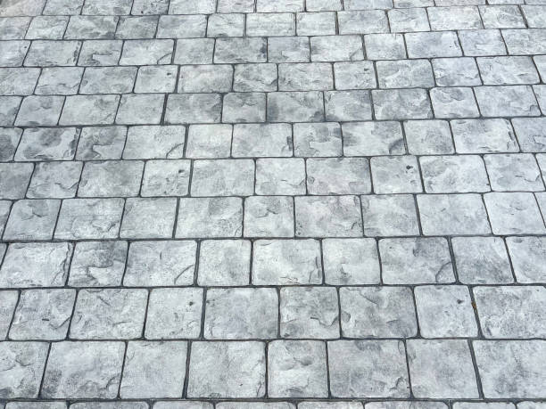 istock Stamped impressed concrete floor 1428108029