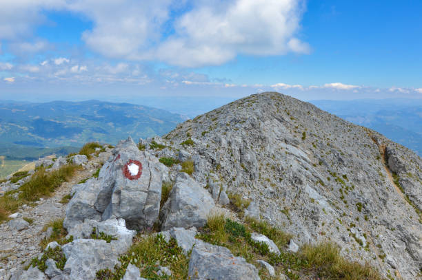 istock Mountain top view, summit ridge. Kom Vasojevicki peak at Komovi mountain range 1428110604