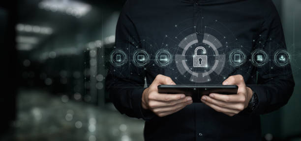istock Removal of security in the system of information technology. 1428119244
