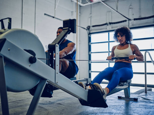 istock Two People Cross Training in a Gym 1428122078