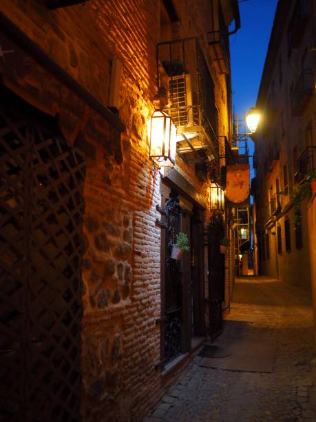 istock Streets of Toledo by night 1428140237