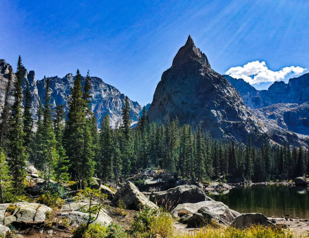 Sharp spire of Lone Eagle Peak, Indian Peaks Wilderness Area, Colorado.