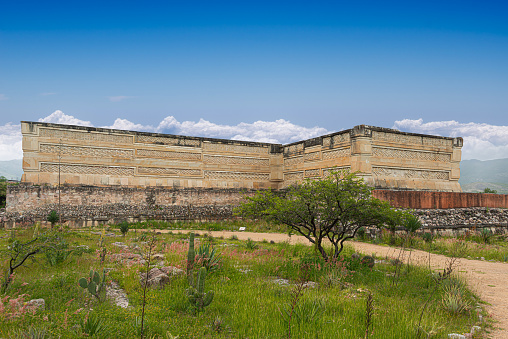 Mitla or city of the dead, archaeological site in Oaxaca, Mexico
