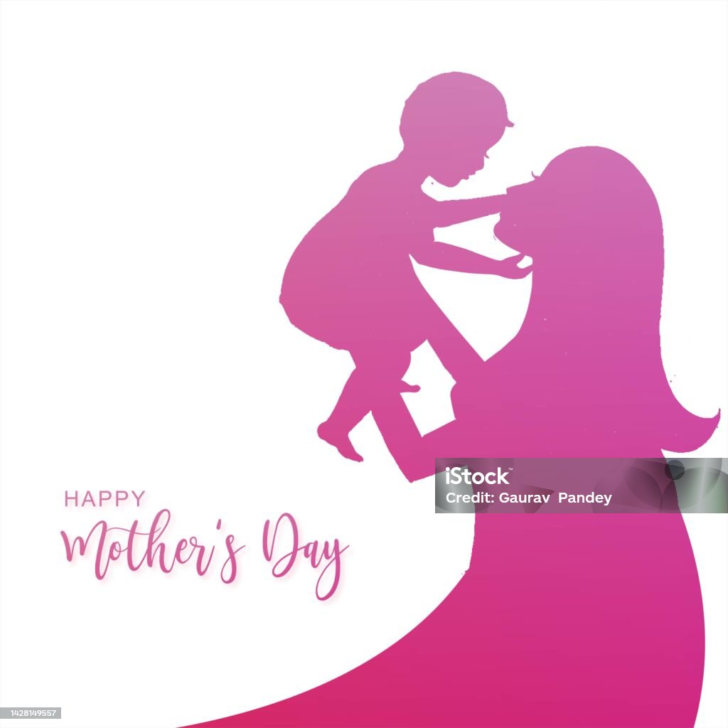 Ngày Của Các Bà Mẹ Xinh Đẹp Cho Phụ Nữ Và Trẻ Em Tình Yêu Thẻ Nền ...