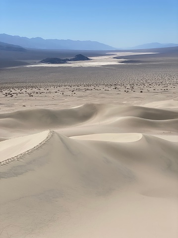 mesquite flat sand dunes in death valley national park in california in the usa