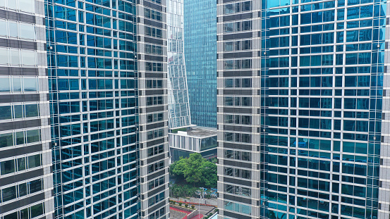 Hong Kong downtown business office building skyscraper