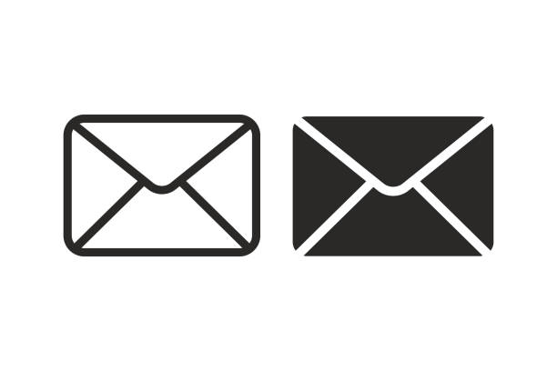illustrazioni stock, clip art, cartoni animati e icone di tendenza di icona posta - mail icon