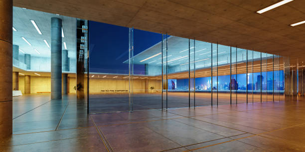 istock Modern glass wall commercial buildings interior 1428206953