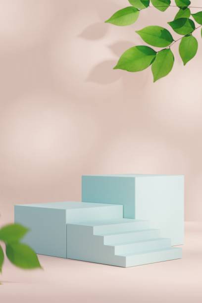 istock 3d podium with copy space for product display presentation. Graphic render art design. 1428209902