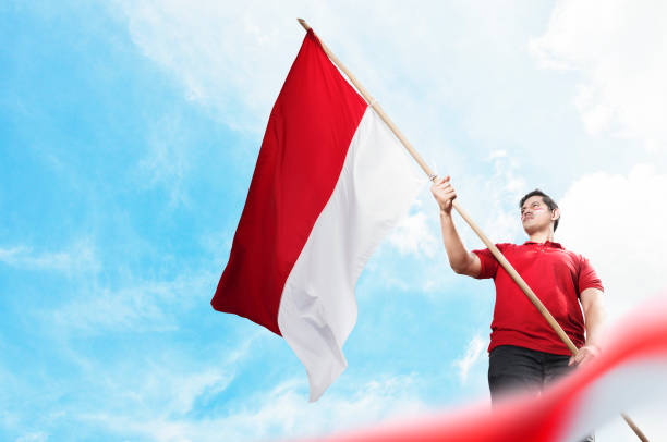 Indonesian independence day stock photo