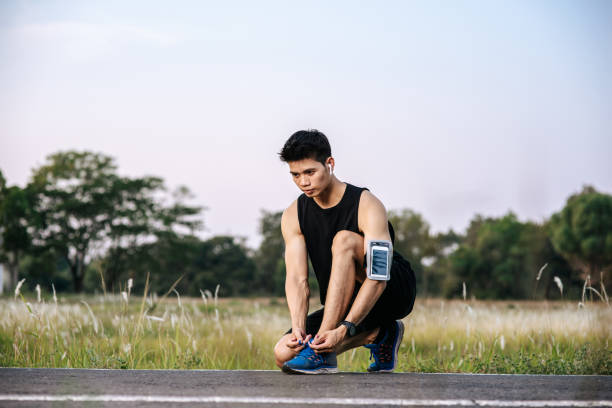 istock That man laced a shoelace to exercise 1428236052