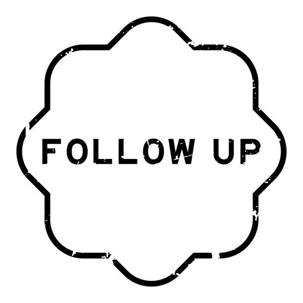 istock Grunge black follow up word rubber seal stamp on white background 1428236200