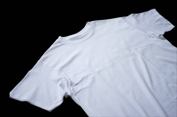 istock plain t-shirt for a mockup of design detail placement with a front view. 1428237630