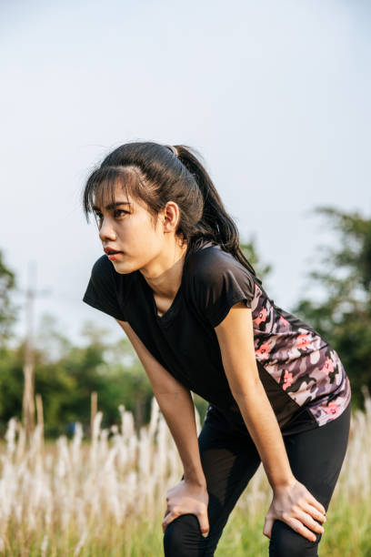 istock Woman standing Relax after exercise. 1428238532
