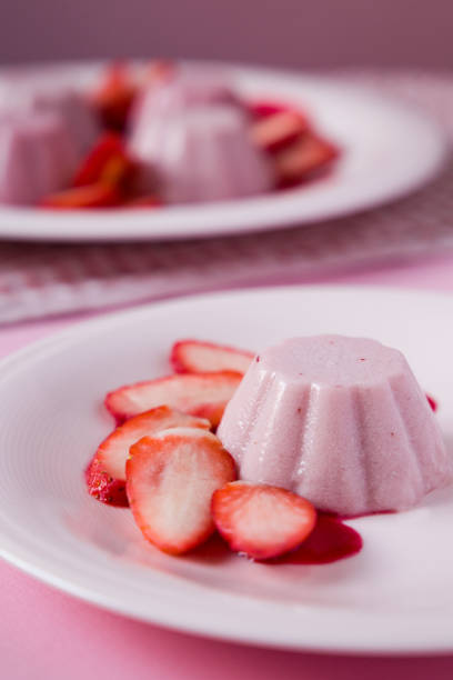 istock Strawberry panna cotta 1428241061