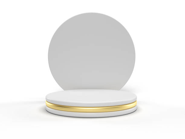 istock 3D rendering Realistic minimalist podium for product display. 1428241521