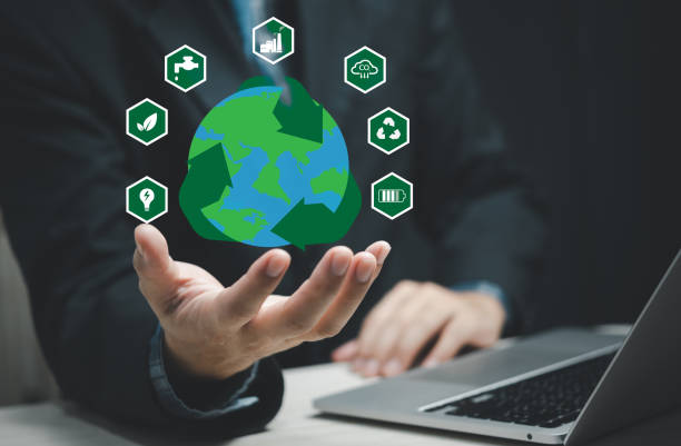 istock Reduce CO2 emission Net zero and carbon concept in the hand with icons, global warming for environmental climate change management eco economy development. 1428242899