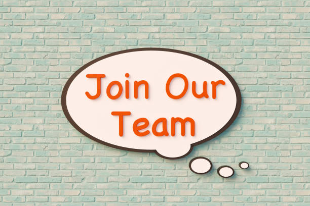 istock Join our team - Cartoon speech bubble. 1428243117