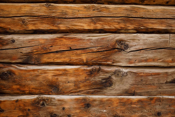 istock Old Wood texture  Knotted wood Brown backgrounds 1428244921