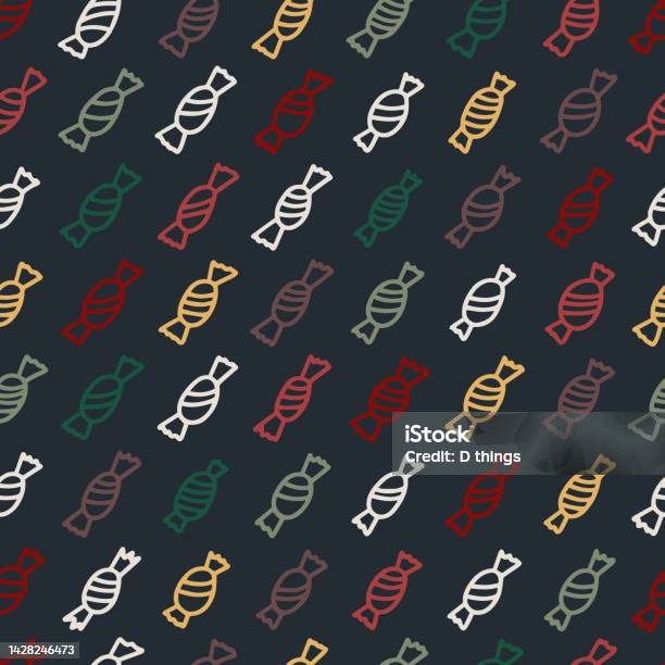 Swee's Pattern Seamless Various Sweets Pattern Stock Illustration - Download Image Now ...