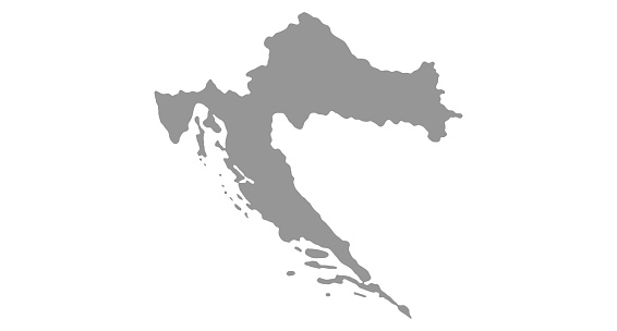 Map Croatia vector background. Isolated country texture