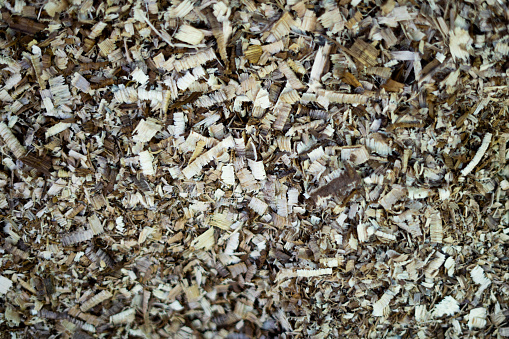 sawdust wood for a brown abstract background